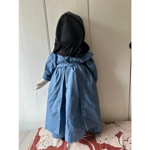 Vintage 90s Amish doll faceless 25" handmade imperfect